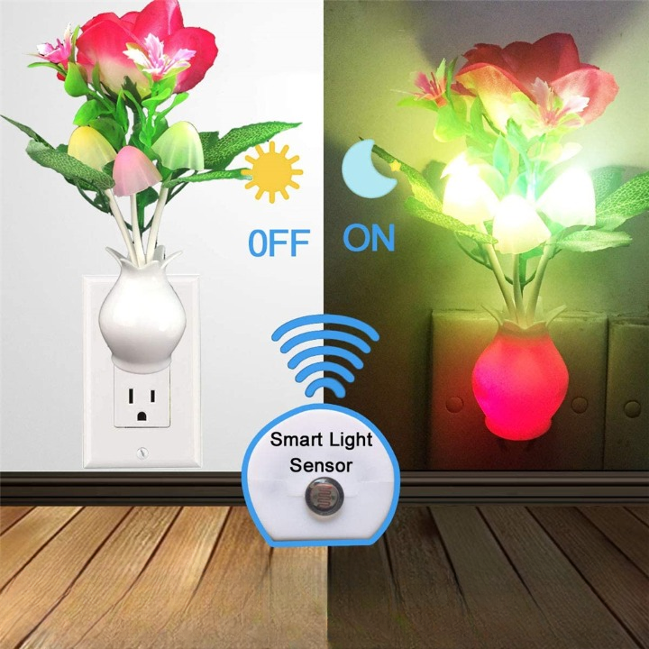 Liora-Veilleuse LED Fleurie