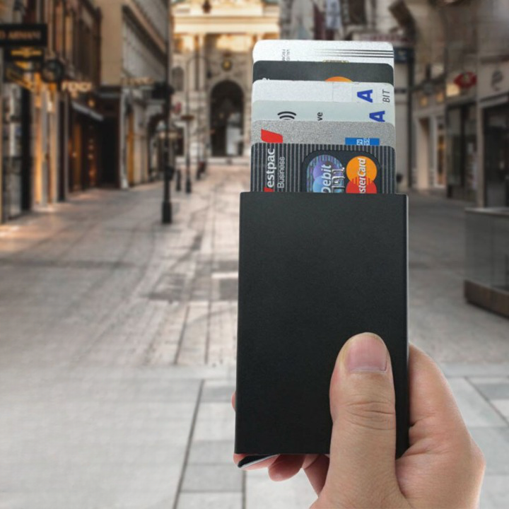Liora-Porte-cartes en aluminium
