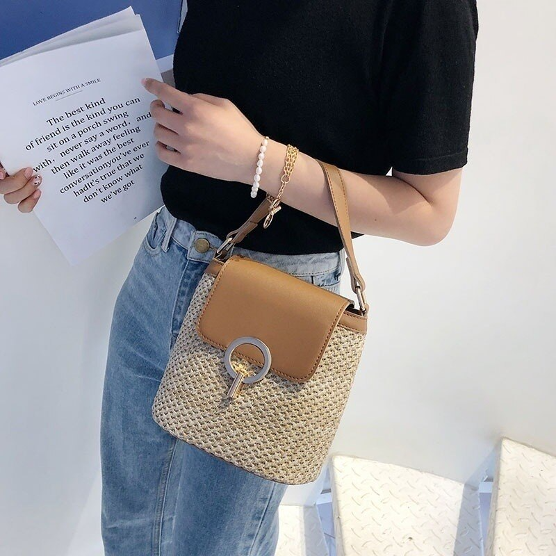 Liora-Sac à main en paille