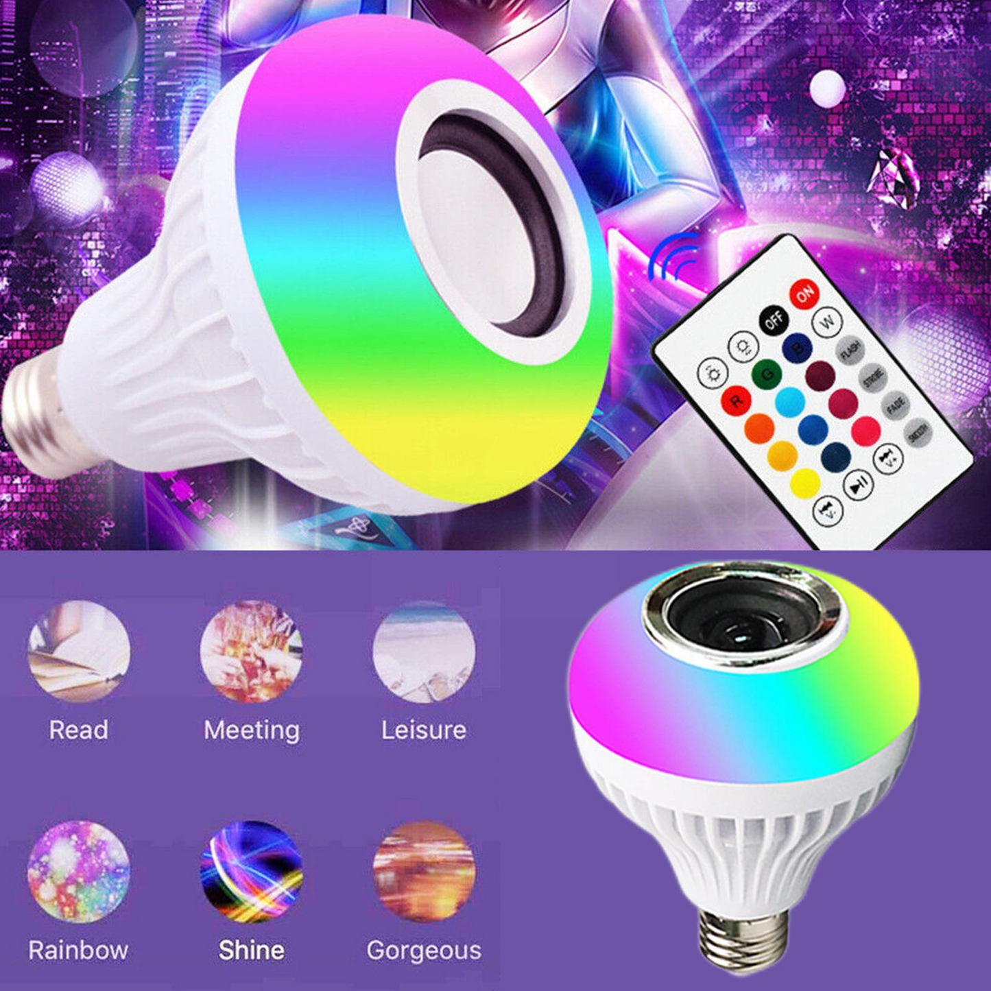Liora-lampe et lecteur de musique