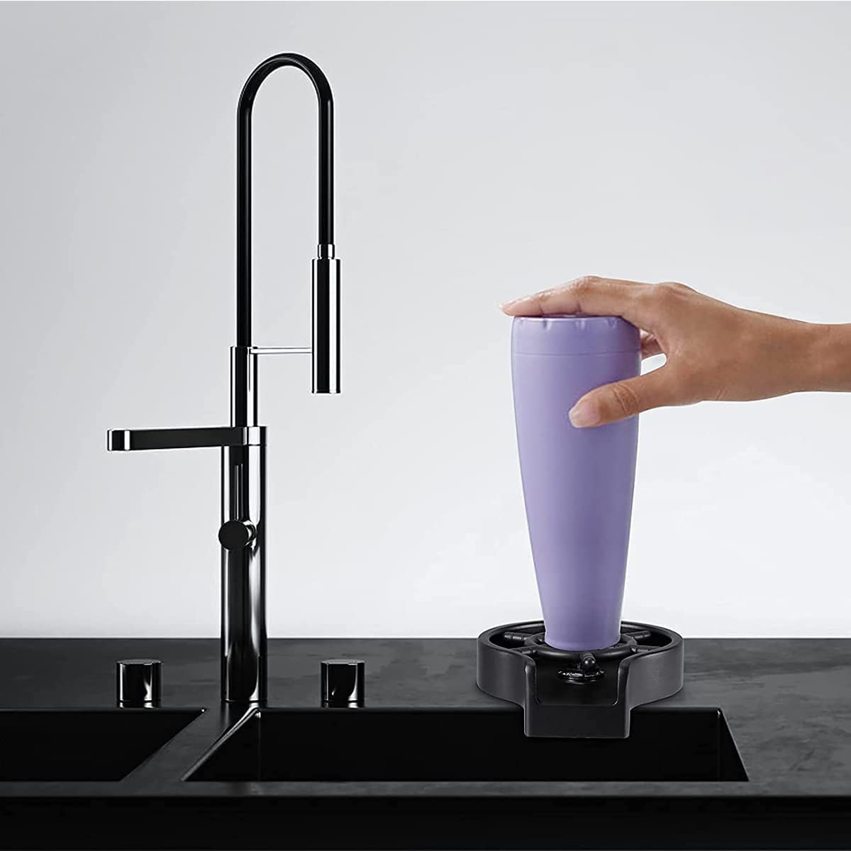 Lave-gobelet rapide pratique
