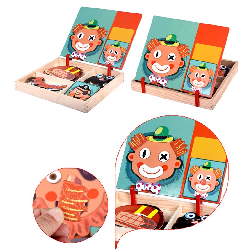 Liora-Jouet de Puzzle magnétique en bois