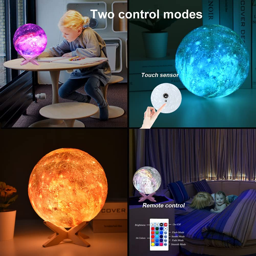 Lampe de lune volcanique à LED