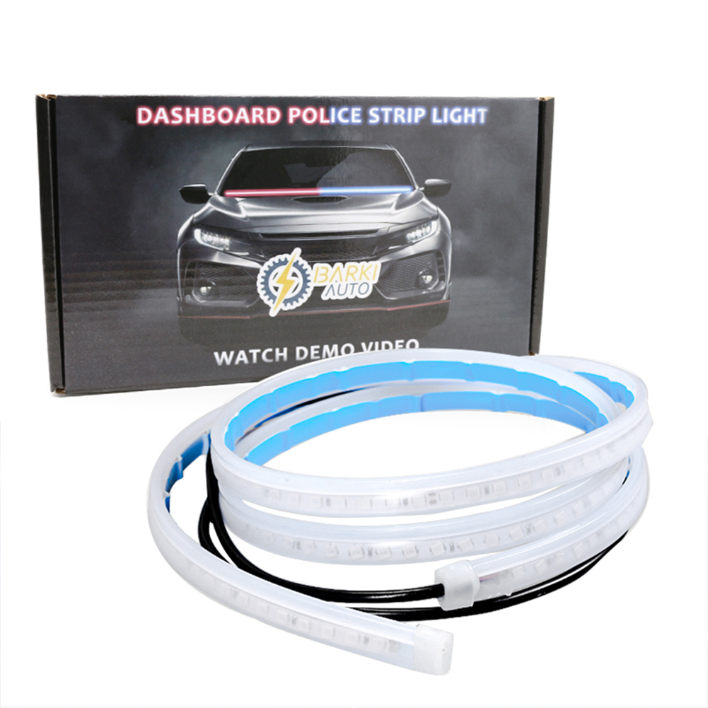 Bande lumineuse LED rouge et bleue