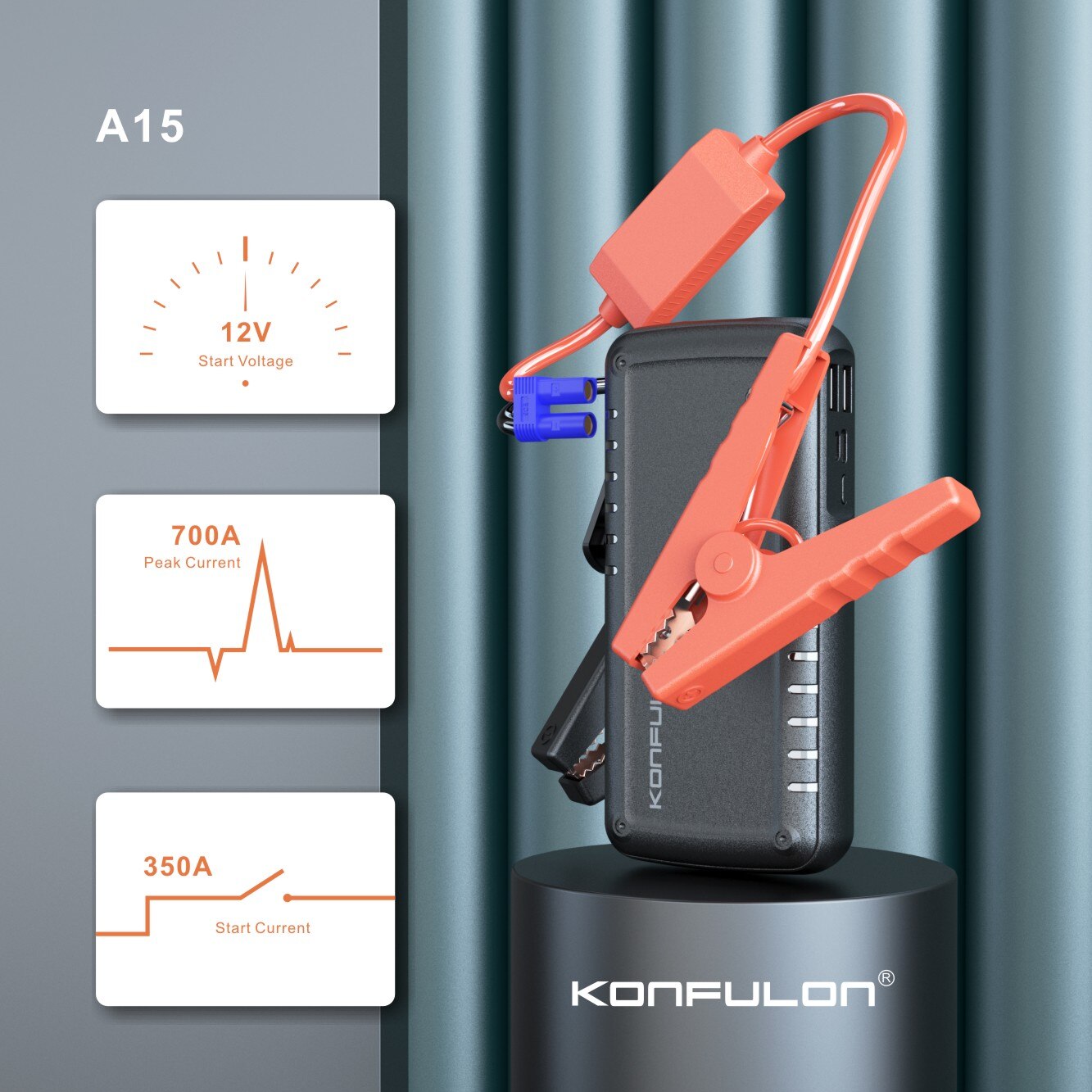 Powerbank de démarrage Voiture d'urgence 9600MAH