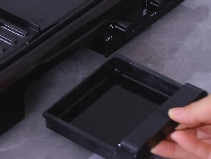 Liora-RAF Household Nouveau Multifonctionnel Anti-Adhésif Panini Grill Maker 1600W 2 en 1 Plaque de Cuisson