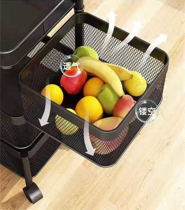 Étagère à légumes rotative pour fruits et légumes