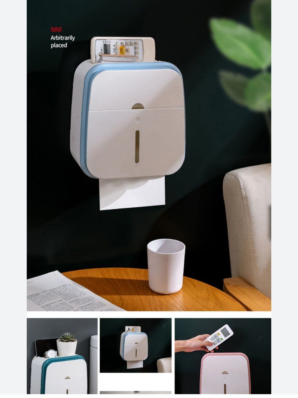 Liora-Boîte à papier toilette murale