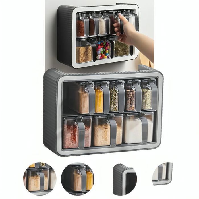 Étagère à épices Liora pour 12 pots