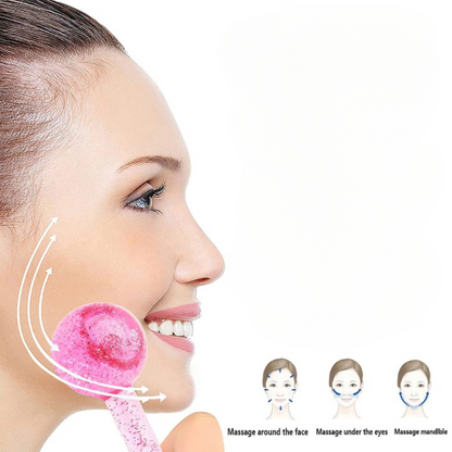 Rouleau de massage Facial en cristal ( 2 pièces)