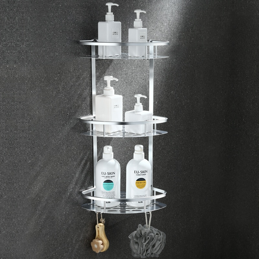 Étagère de salle de bain en aluminium