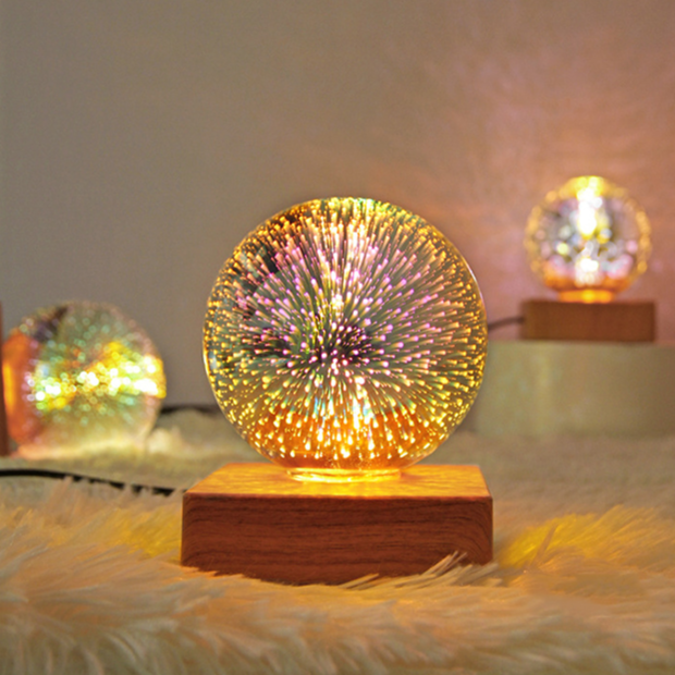 Liora-Boule de Cristal Led Lumineuse