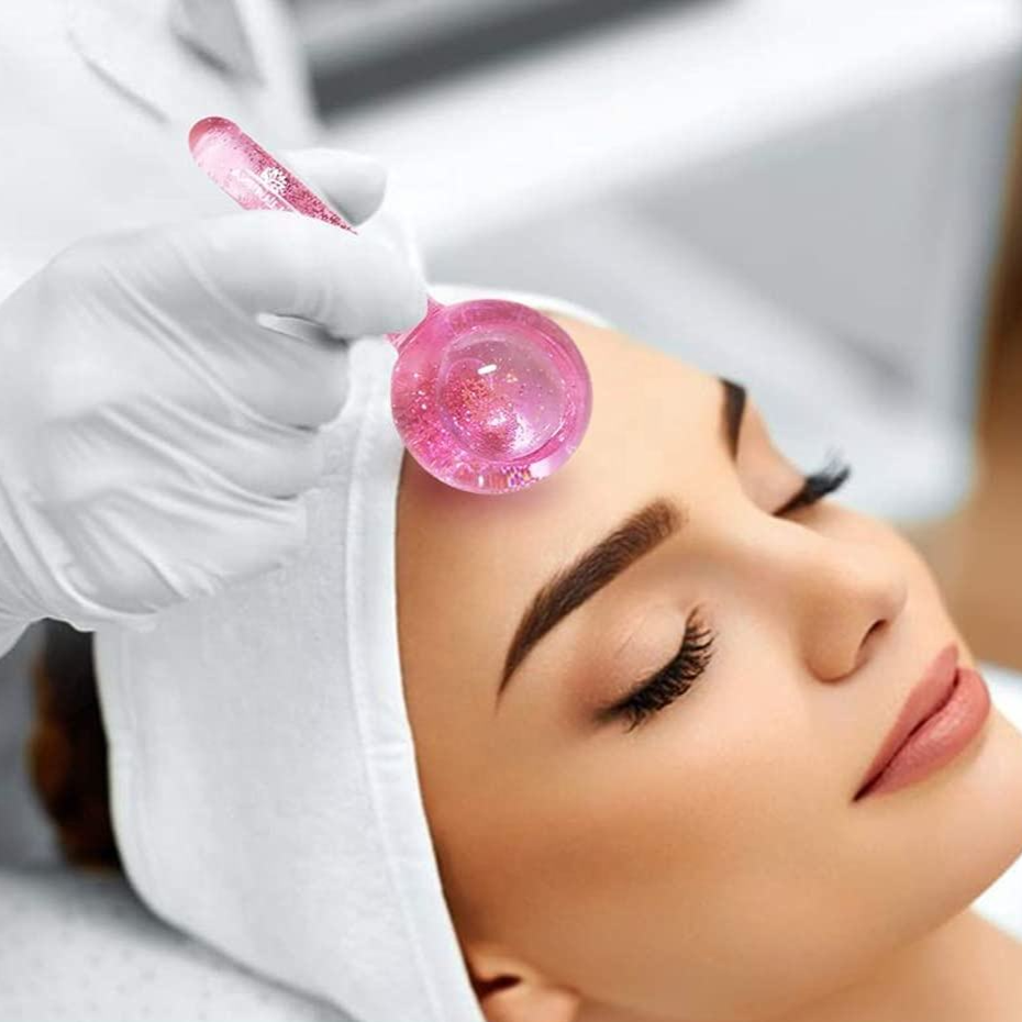 Rouleau de massage Facial en cristal ( 2 pièces)