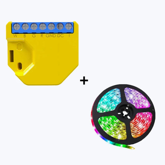 Lumière d'ambiance connectée + Ruban RGB 5M - X