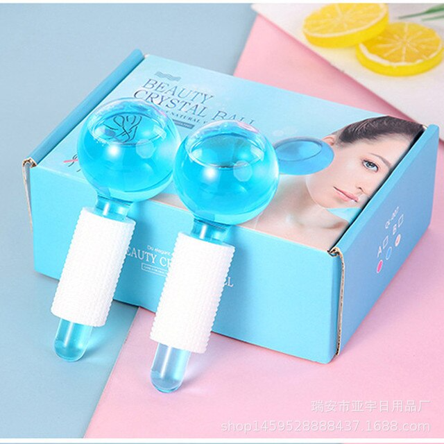 Rouleau de massage Facial en cristal ( 2 pièces)