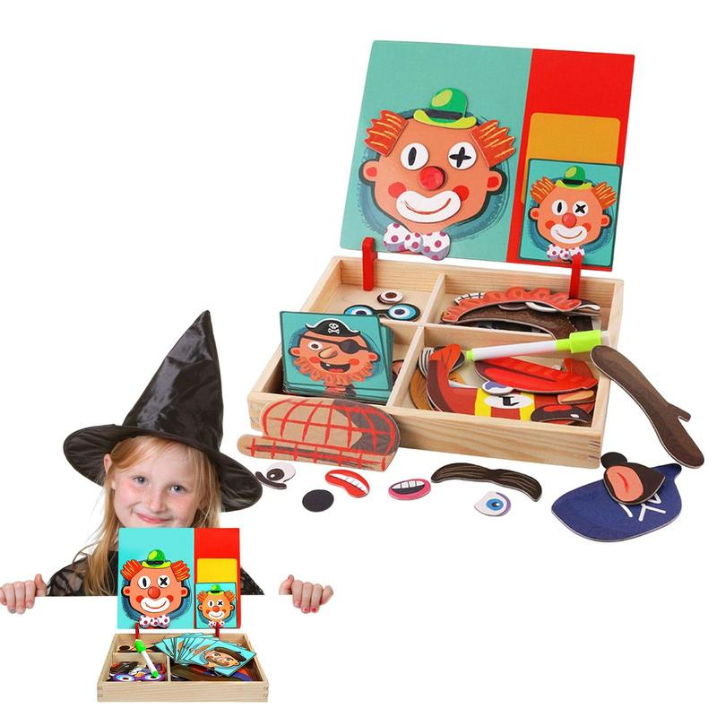 Liora-Jouet de Puzzle magnétique en bois