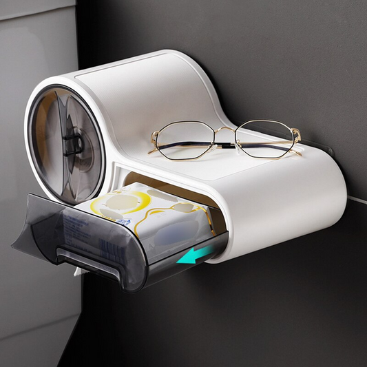 Porte-papier hygiénique multifonctionnel