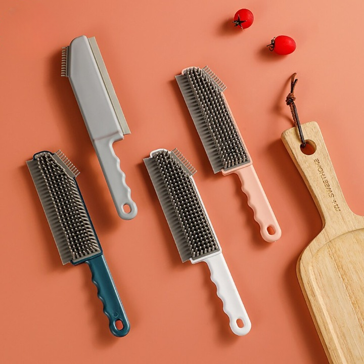 Brosse et grattoir en silicone 3 en 1