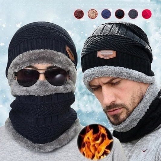 Liora-Bonnet et écharpe en laine