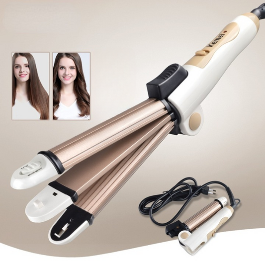Kemei-Lisseur pliable pour cheveux bouclés
