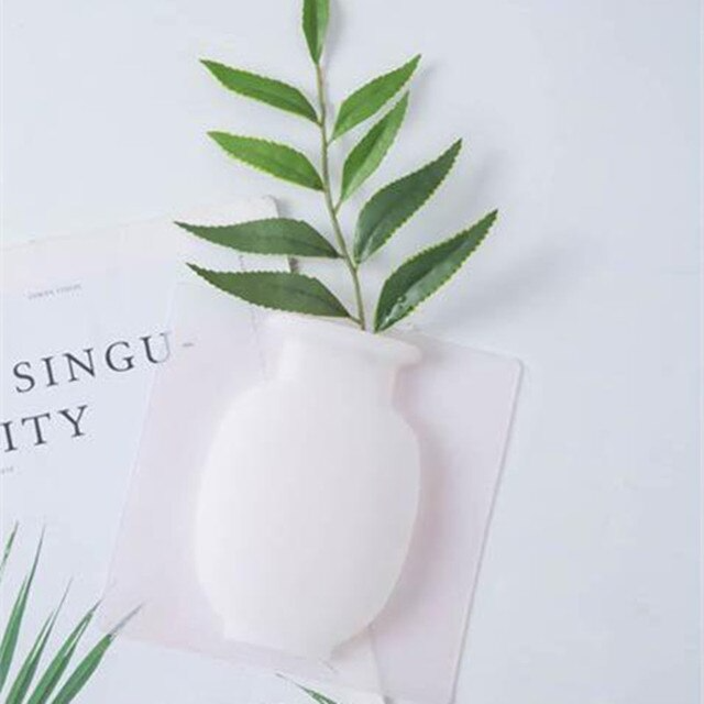 Vase de fleurs en Silicone mural