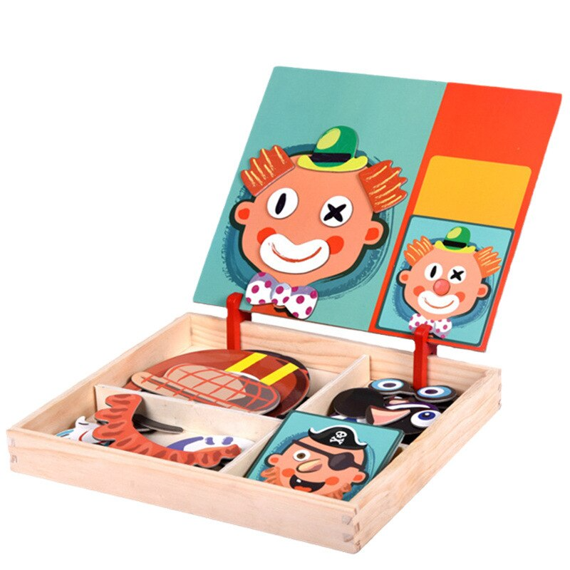 Liora-Jouet de Puzzle magnétique en bois
