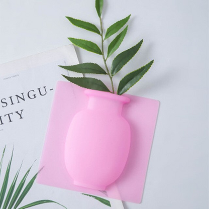 Vase de fleurs en Silicone mural