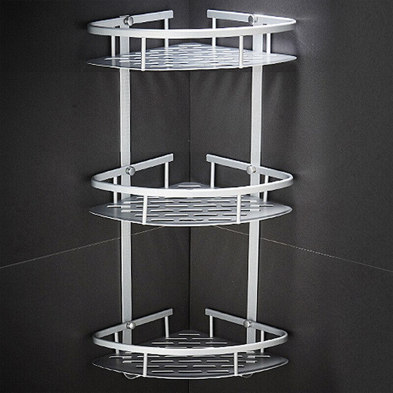 Étagère de salle de bain en aluminium