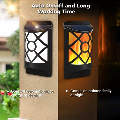 Lampe  flamme LED à énergie solaire