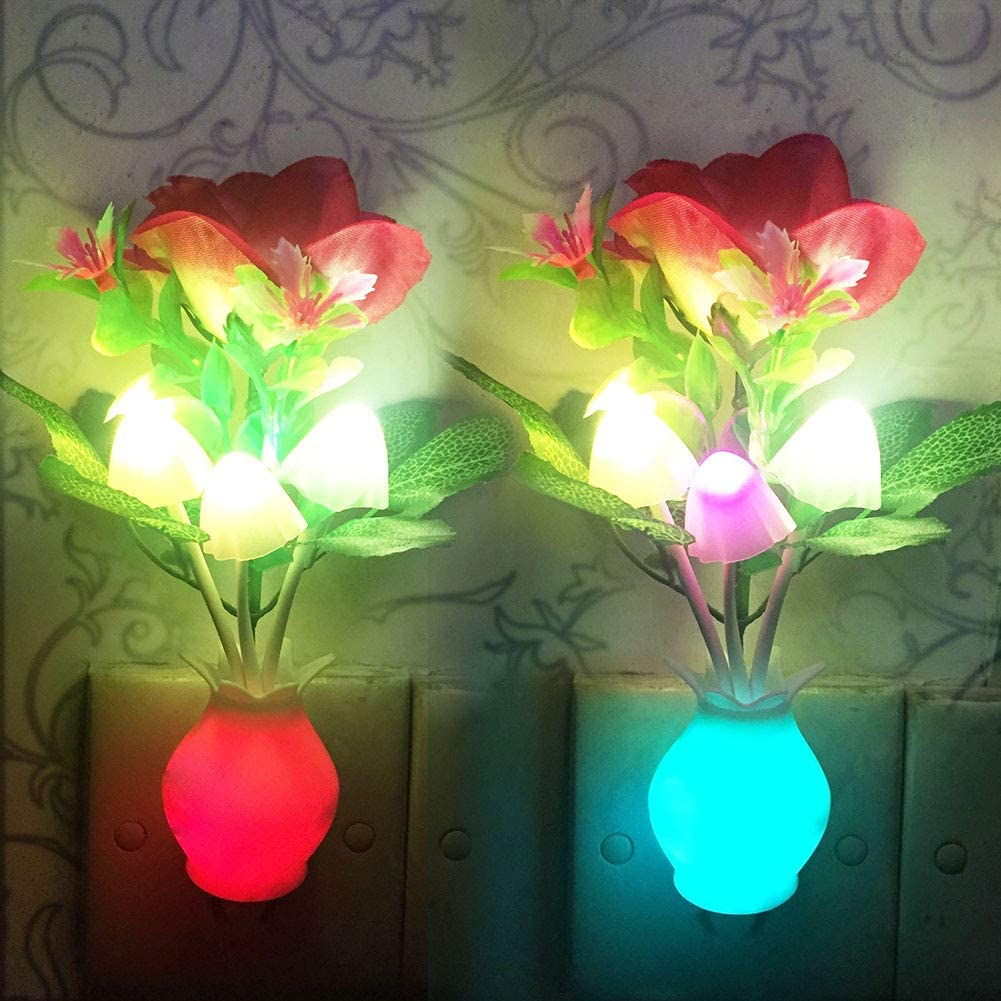 Liora-Veilleuse LED Fleurie