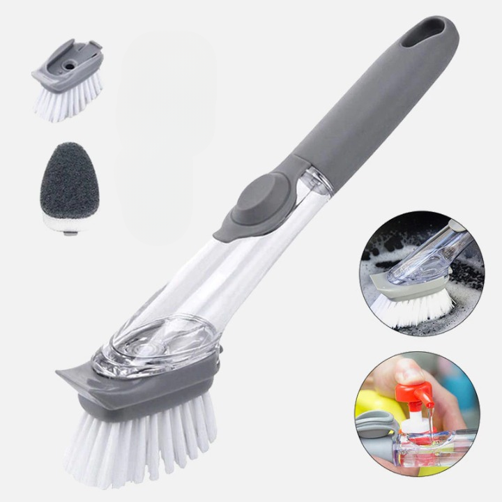 Brosse de nettoyage avec distributeur de savon