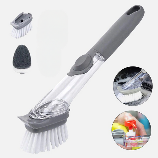 Brosse de nettoyage avec distributeur de savon
