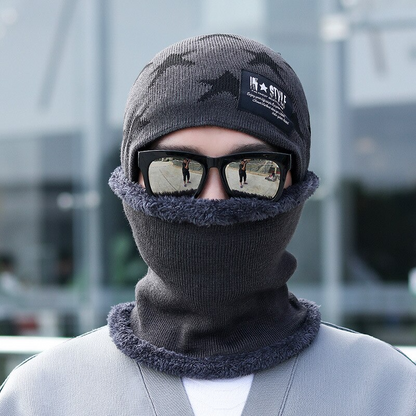 Bonnet et écharpe en coton doux et laine