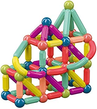 JEU DE BLOCS DE CONSTRUCTION MAGNÉTIQUES KIT DE 54 PCS