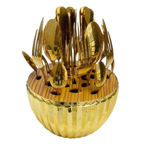 Ensemble de couverts en acier inoxydable 24pcs