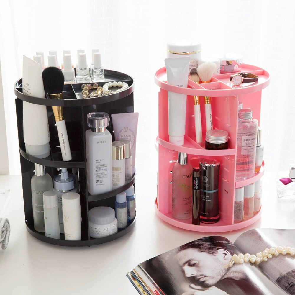 Liora-Organiseur de maquillage rotative