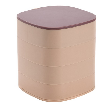 Miroir et boîte à accessoires rotative