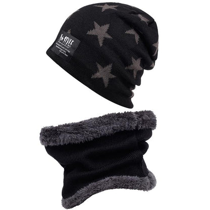 Bonnet et écharpe en coton doux et laine