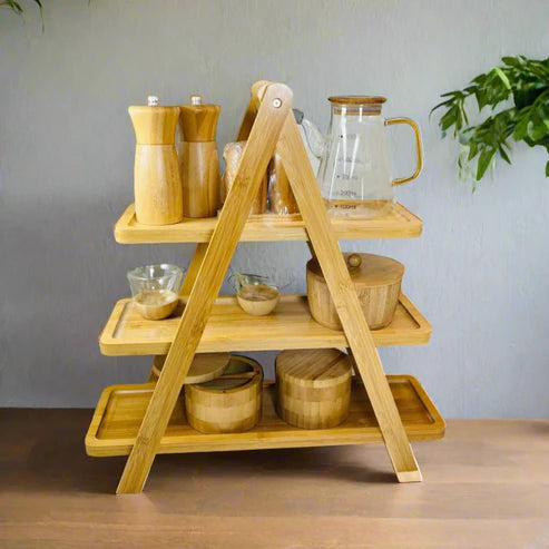 Multi-niveaux en Bambou Alimentaire
