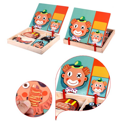 Liora-Jouet de Puzzle magnétique en bois