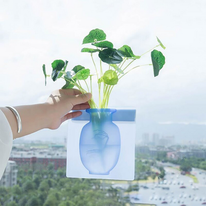 Vase de fleurs en Silicone mural
