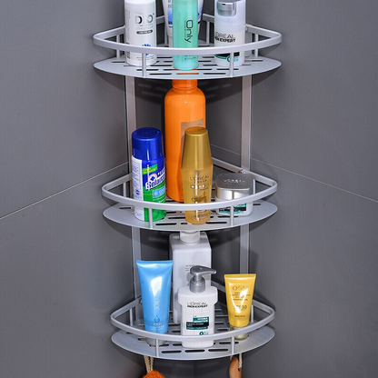 Étagère de salle de bain en aluminium