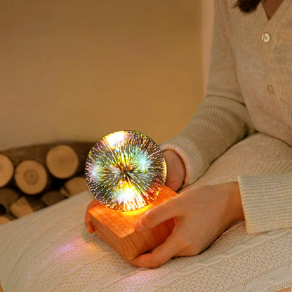 Liora-Boule de Cristal Led Lumineuse