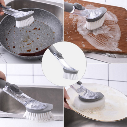Brosse de nettoyage avec distributeur de savon