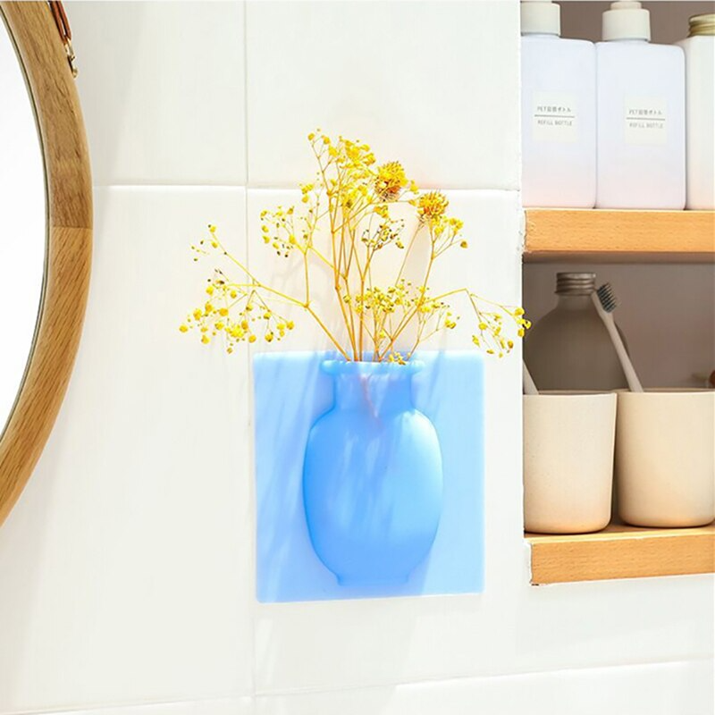 Vase de fleurs en Silicone mural