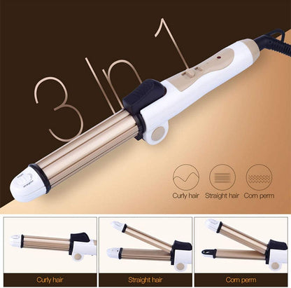 Kemei-Lisseur pliable pour cheveux bouclés