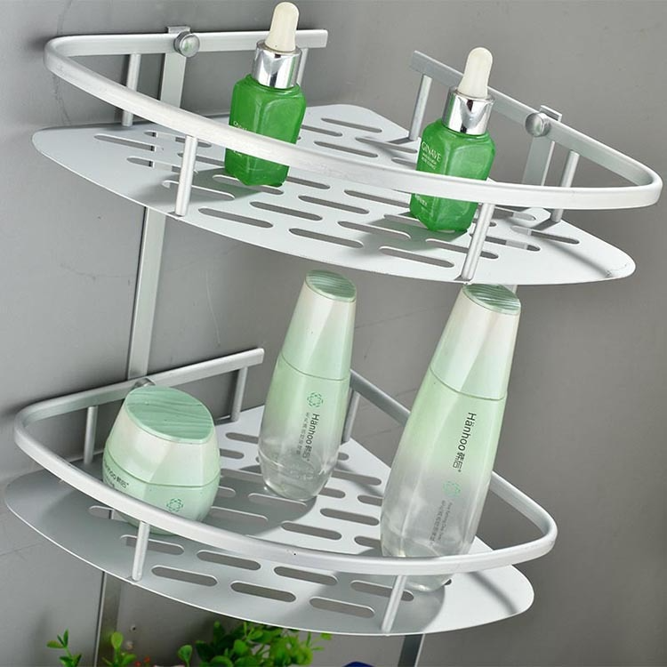 Étagère de salle de bain en aluminium