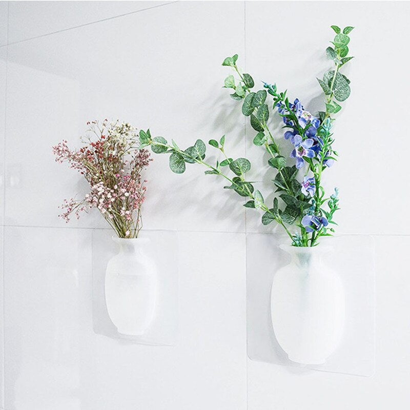 Vase de fleurs en Silicone mural