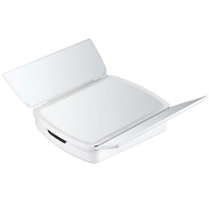 Miroir de maquillage éclairé et organiseur