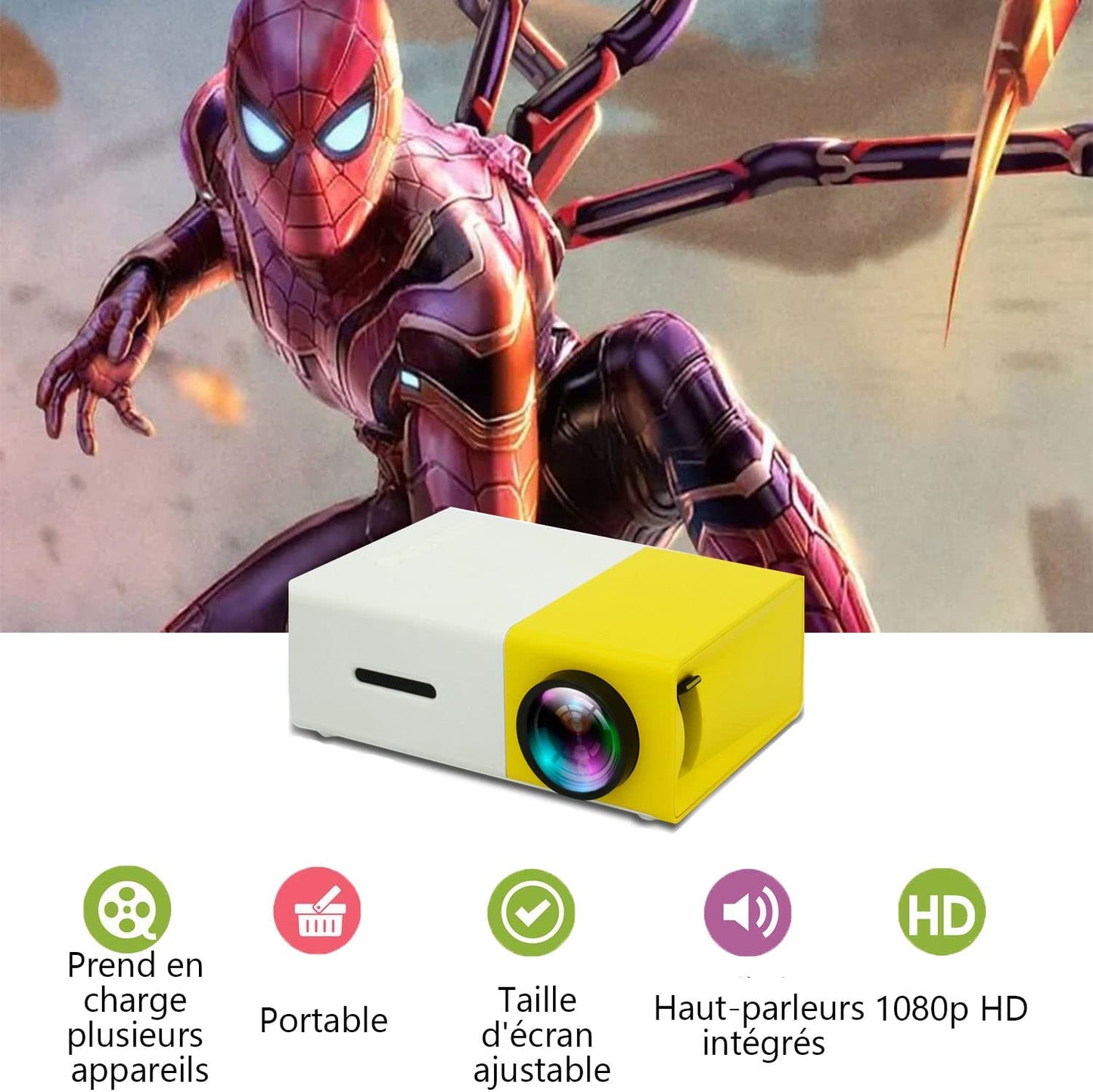 Mini Home Projecteur LCD -  ciné